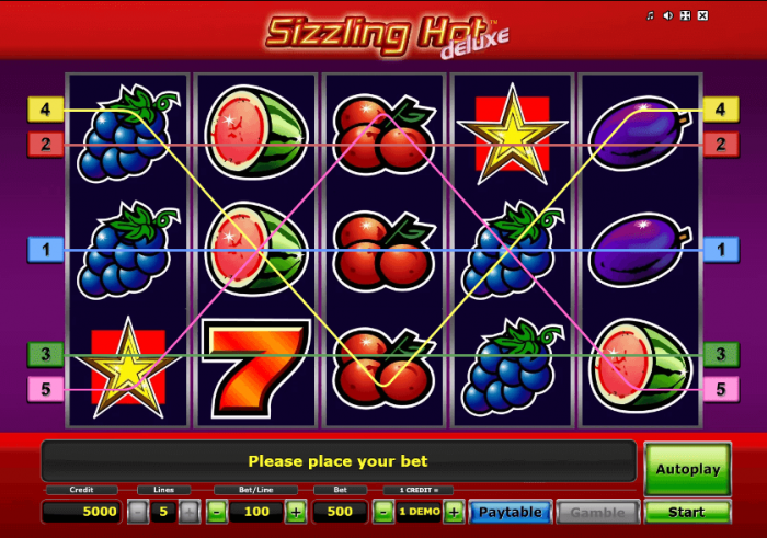 Sizzling Hot Deluxe Automat do Gry