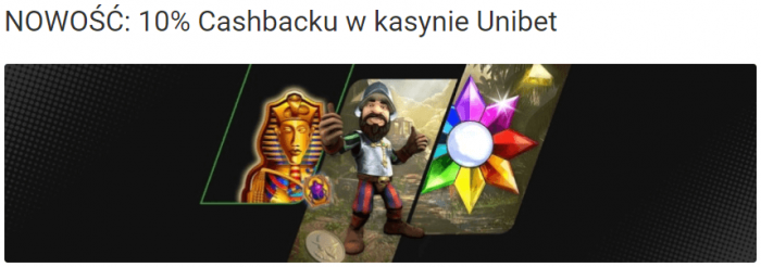 cashback w kasynie unibet