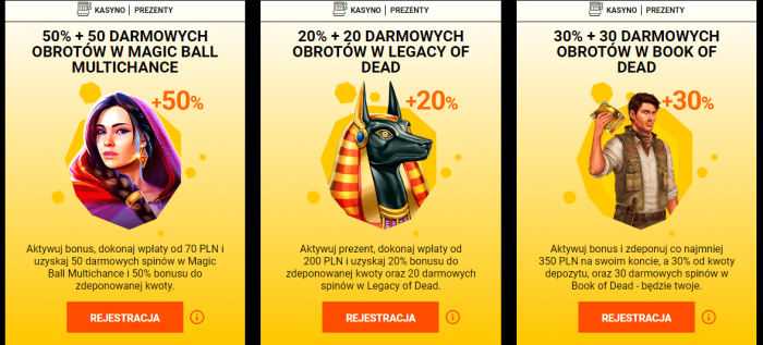 spinamba casino bonus powitalny