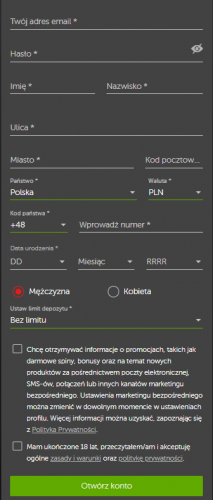 Rejestracja w Betsafe