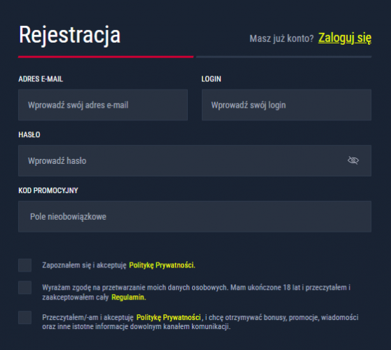 Rabona Kasyno Rejestracja