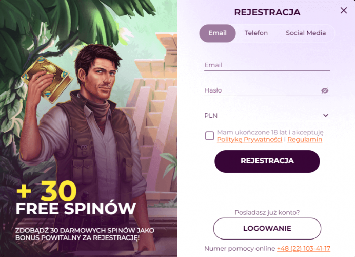 Rejestracja Konta