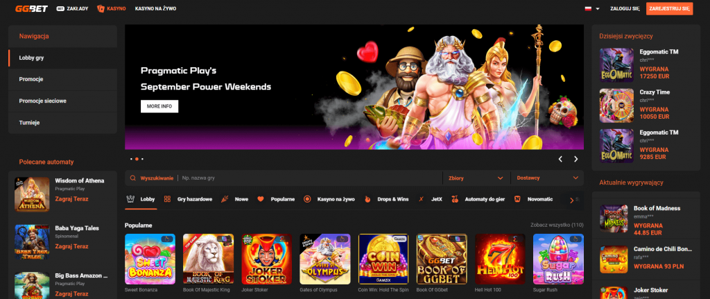 Strona Główna GGBet Casino Strona główna GGBet Casino