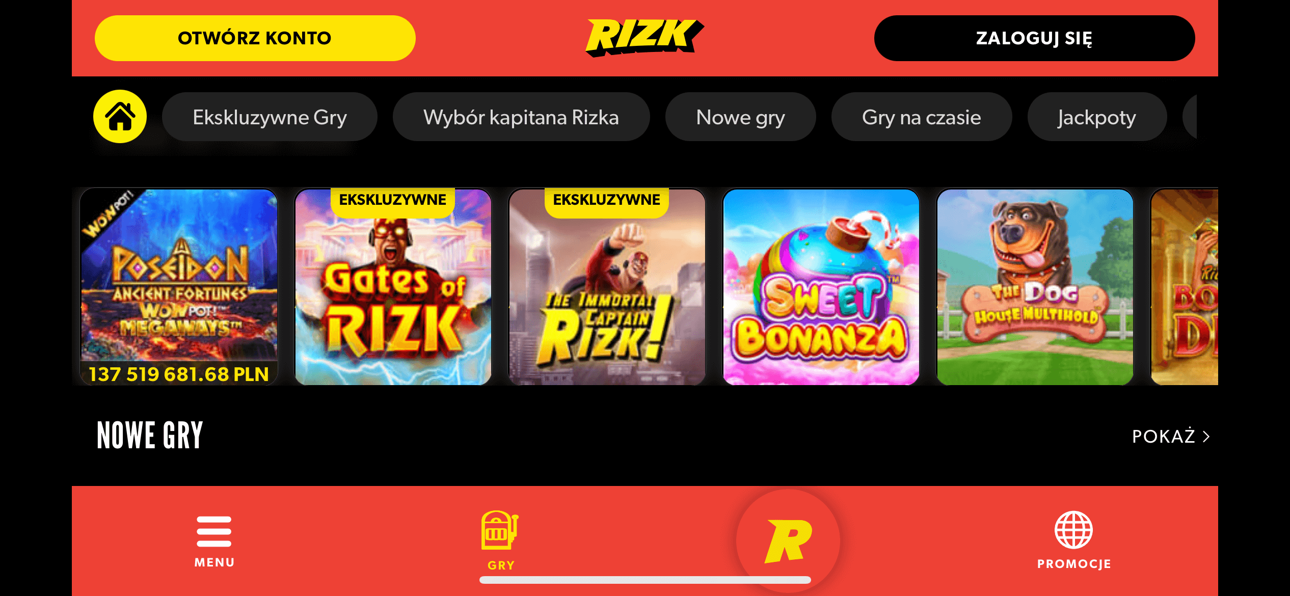 Rizk Kasyno Mobilne