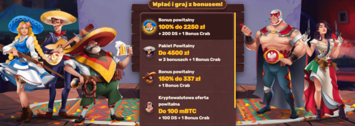 5 bonusów powitalnych do wyboru