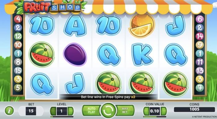 Automat do Gry Fruit Shop
