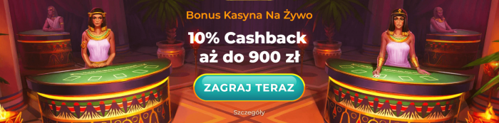 Bonus Powitalny 10% Zwrotu Gotówki do 900 zł