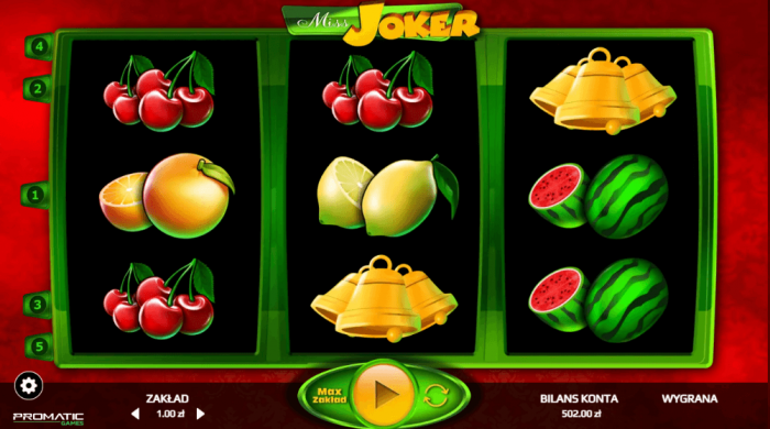 Miss Joker automat do gry