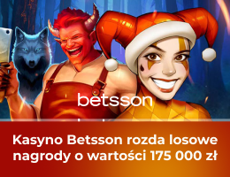 Kasyno Betsson rozda losowe nagrody o wartości 175 000 zł