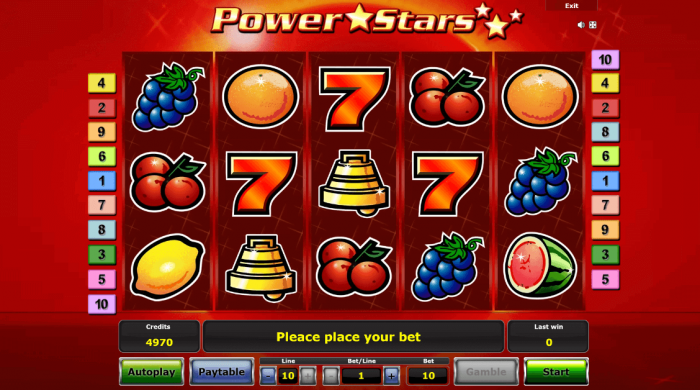 Power Stars Automat do Gry