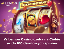 W Lemon Casino czeka na Ciebie aż do 100 darmowych spinów W Lemon Casino czeka na Ciebie aż do 100 darmowych spinów