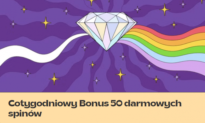 Cotygodniowy Bonus 50 darmovych spinow