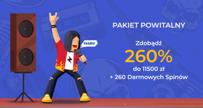 Pakiet Powitalny od Rolling Slots