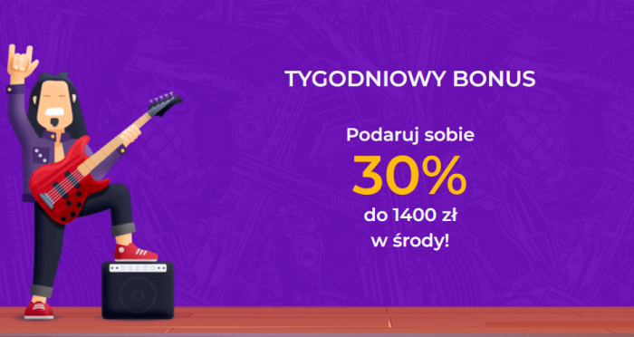 Tygodniowy Bonus w Rolling Slots