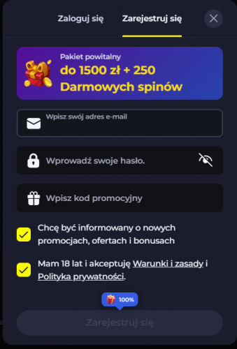 Rejestracja w BDMBet