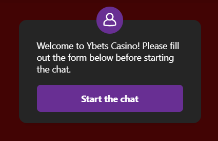 Ybets Casino Skontaktowanie