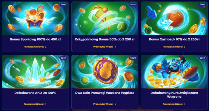 Bonusy Sportowe GeniePlay 