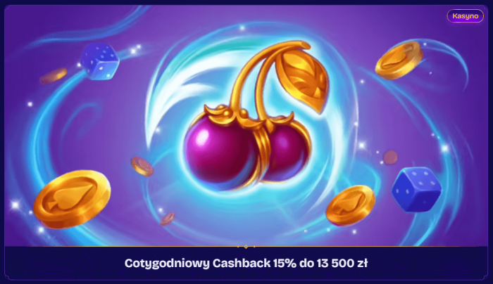 Cotygodniowy Cashback 15%