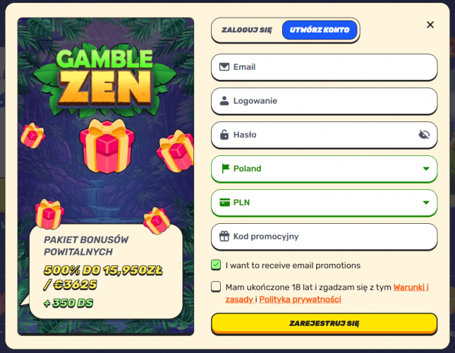 Konto GambleZen