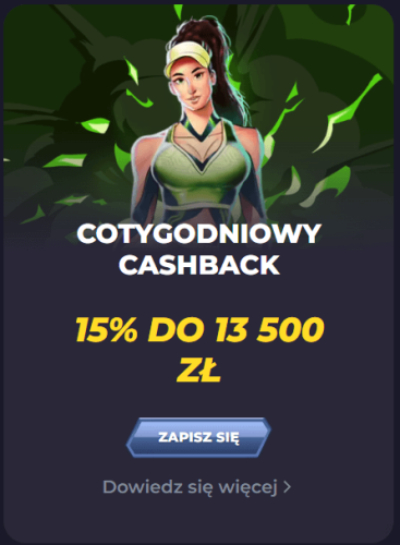 Cotygodniowy Cashback