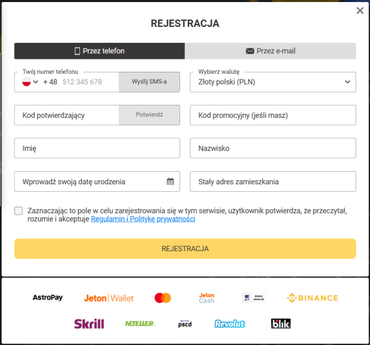 Rejestracja