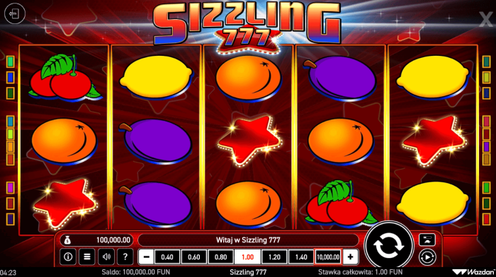 Automat Sizzling 777 Automat Sizzling 777