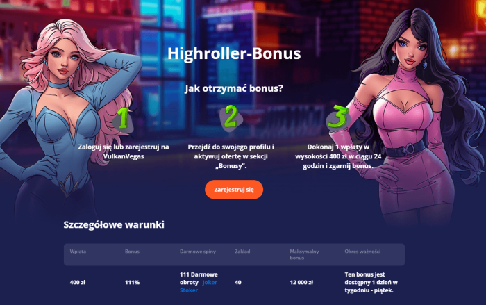 Highroller Bonus Vulkan Vegas