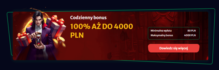 Hell Spin Codzienny bonus