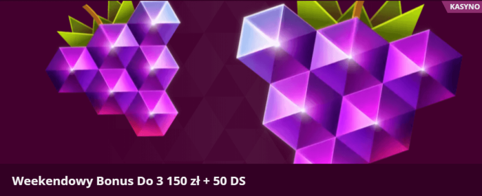 Malina Casino Weekendowy Bonus